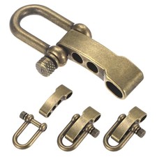 Paracord Bracelet Shackle Buckle 4PCS - Adjustable Metal U Bow Shackle Use ...