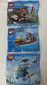 LEGO City 6 Bag Set 30314,30220,30351,30361,30365,30570 Cars Rescue