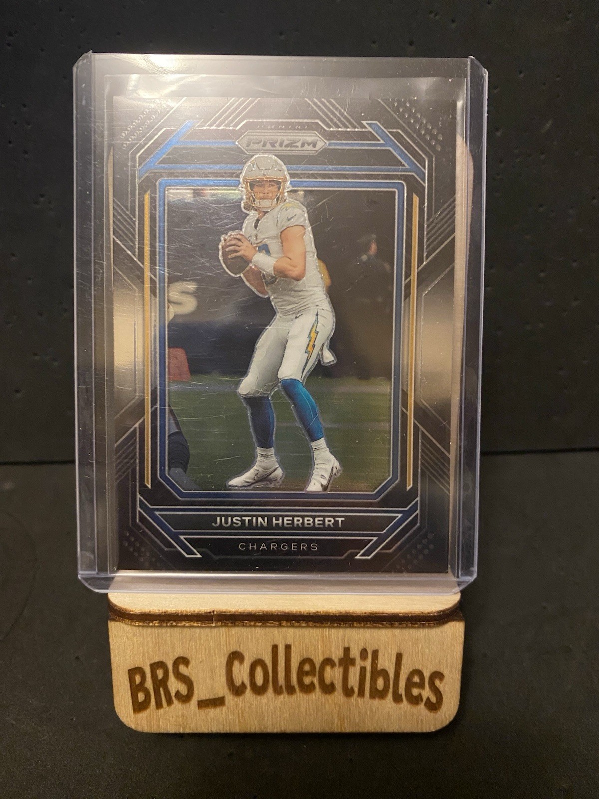Justin Herbert 2022 Panini Chronicles Prizm Black Silver #PB-5 Chargers