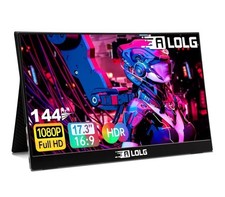 Portable Monitor 17.3 Inch with 144HZ FHD 1080P Display,USB-C and HDMI Inputs