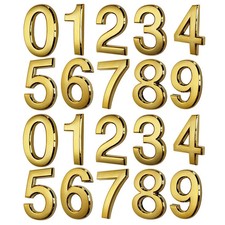 20 PCS Gold Mailbox Numbers, Self Adhesive Door Number Stickers for Office Ap...