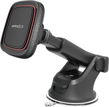 Magnetic Phone Mount for Car, Dashboard  Windshield Suction Cup Holder with Tel
