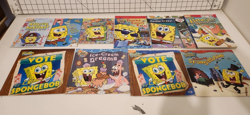 Lot of 10 Spongebob SquarePants Learn to Read TV NICKELODEON Books MIX - Image 2 of 4