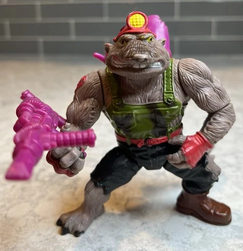 Vintage TMNT Ninja Turtles Action Figure Dirtbag with Weapons & Accessories 1992