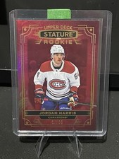 2022-23 Stature Hockey Jordan Harris RC Rookie Red Photo Variant 27/33 SSP #157