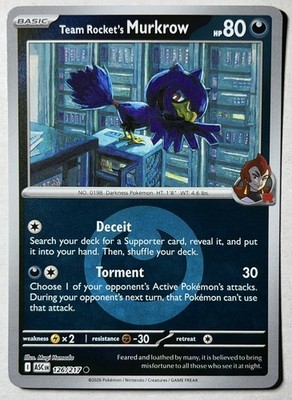 126/217 Team Rocket's Murkrow Energy Ball Symbol Pattern - Ascended Heroes