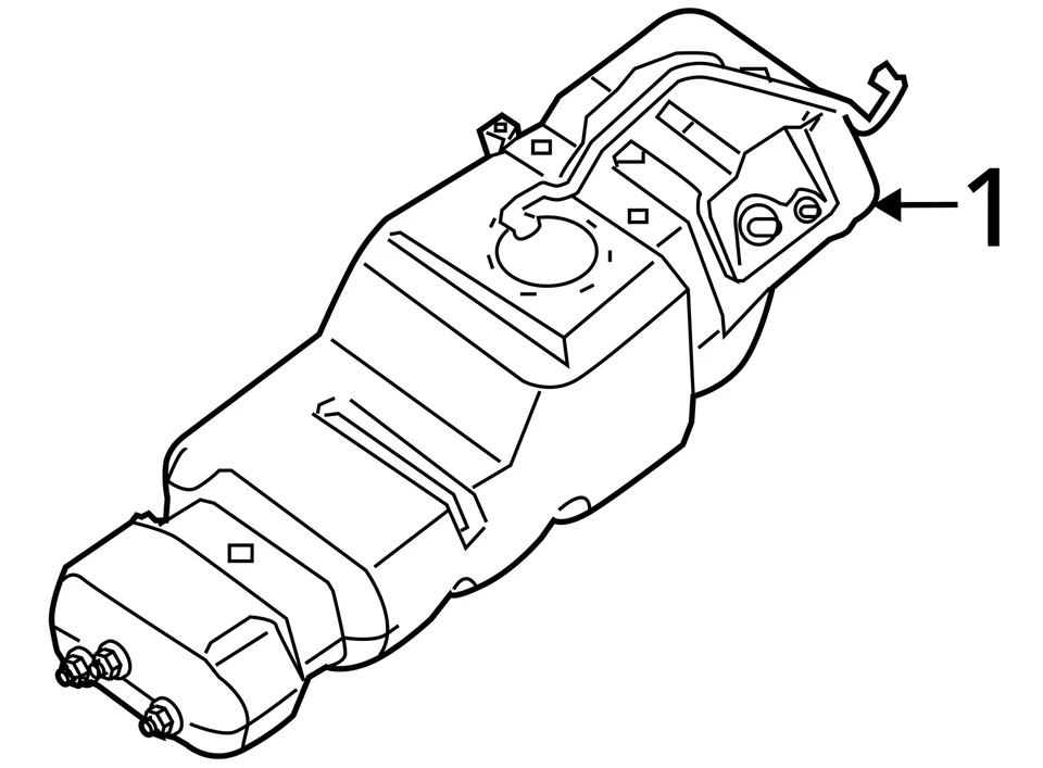 Tanque de combustible 28 galones sin combustible flexible compatible con 04-15 ARMADA 3721347 Foto 4 de 4