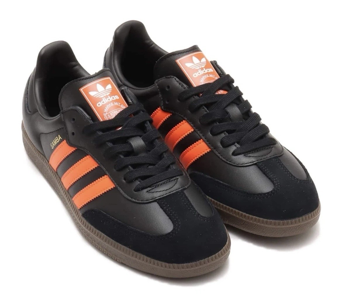 Adidas Men's Samba OG Black Orange Gum |JR0910| Sneakers Shoes Multi Size NEW View 3