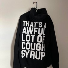 Awful lot of cough syrup Men's Black Hoodie