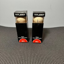 2 Vintage Sleeves Titleist Pro Trajectory 90 Golf Balls Acushnet 1970's NOS
