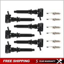 6 Pack For 2014-2019 Land Rover Range Rover 3.0L V6 Ignition Coil and Spark Plug