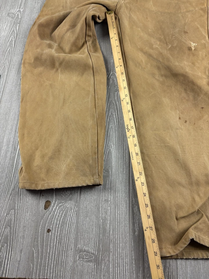 Pantalones de mezclilla Orvis para hombre tostados talla 38 entrepierna 29 ropa de trabajo lona envejecida Foto 4 de 4