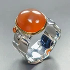 Fine Art Natural Chalcedony Ring 925 Sterling Silver Size 9 /R463404