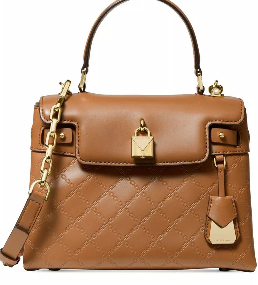 Michael michael kors gramercy chain embossed leather satchel Michael michael kors gramercy chain embossed leather satchel