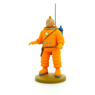 HERGE TINTIN Tintin Astronaut Resin Standing Figure Figurine 12cm