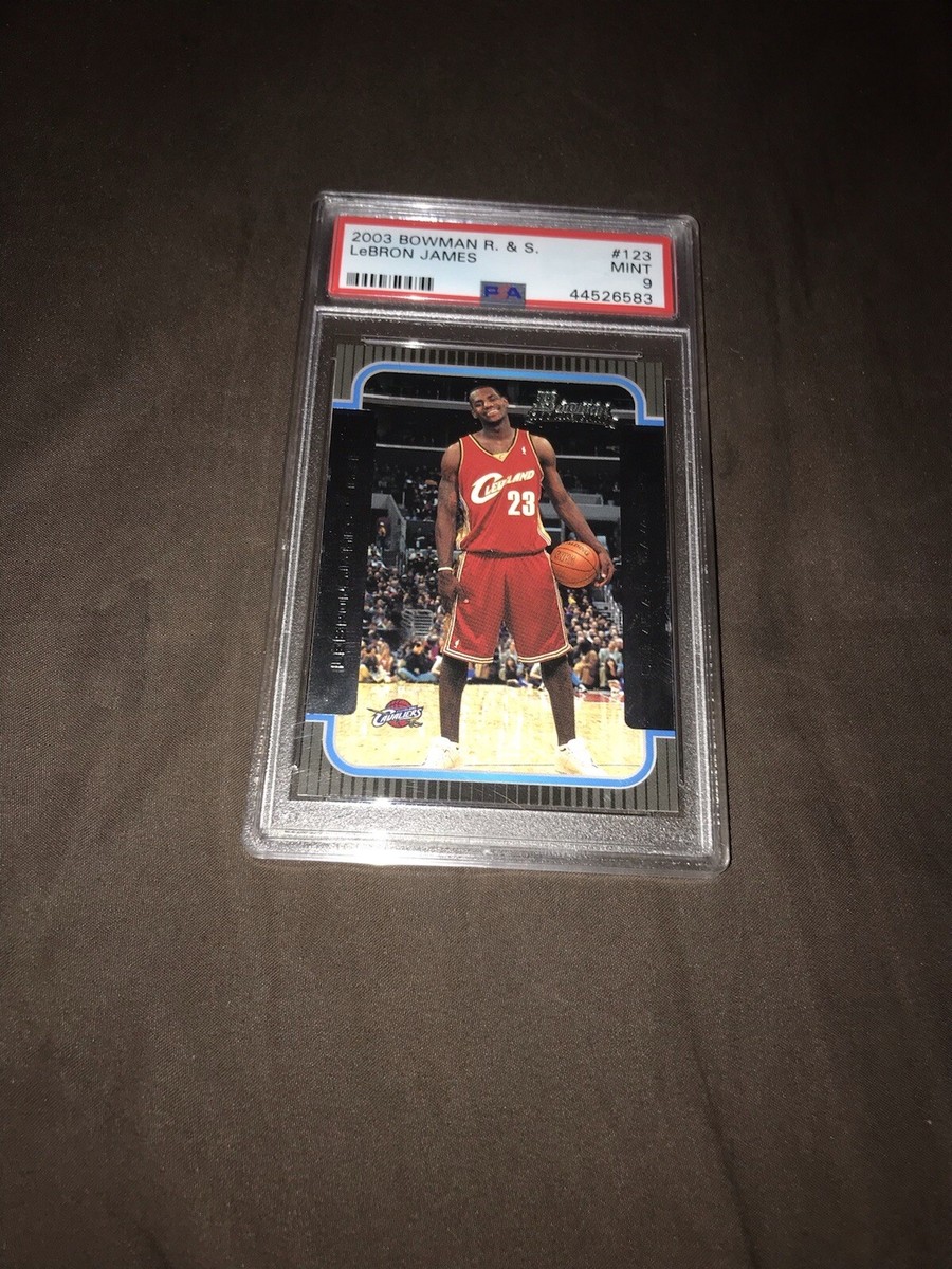 2003-04 BOWMAN LEBRON JAMES RC ROOKIE PSA 9 MINT ALL-TIME LEADING 