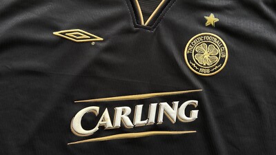 CELTIC 2003 2004 AWAY FOOTBALL SHIRT SOCCER JERSEY UMBRO sz L MEN