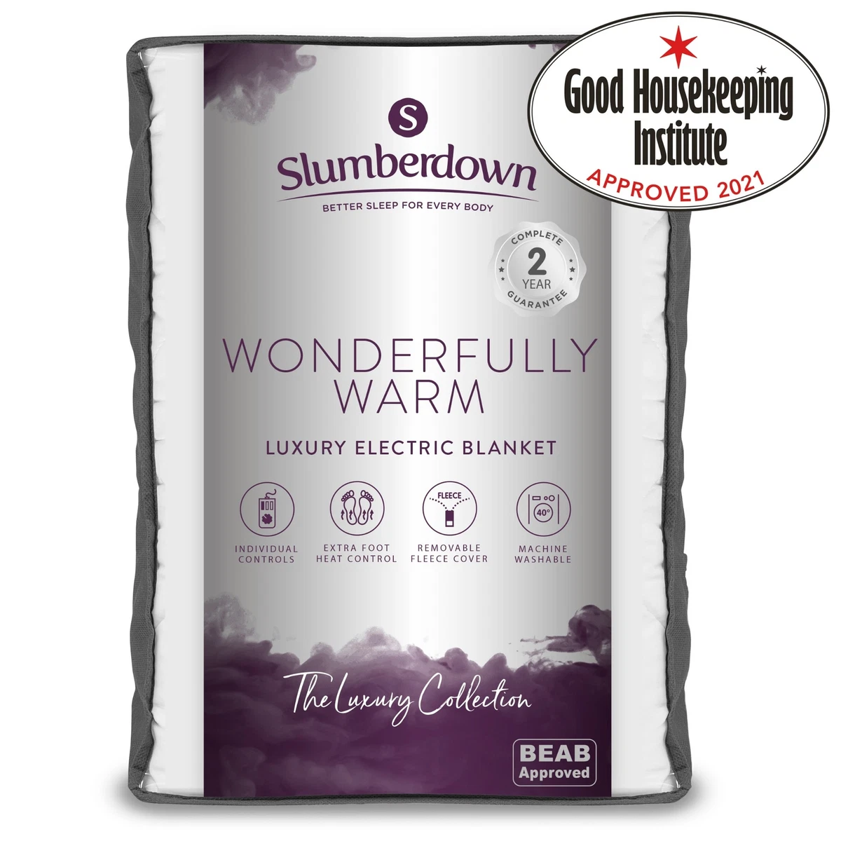 Slumberdown Wonderfully Warm Dual Control Electric Blanket - Super King  5012924063271 | eBay