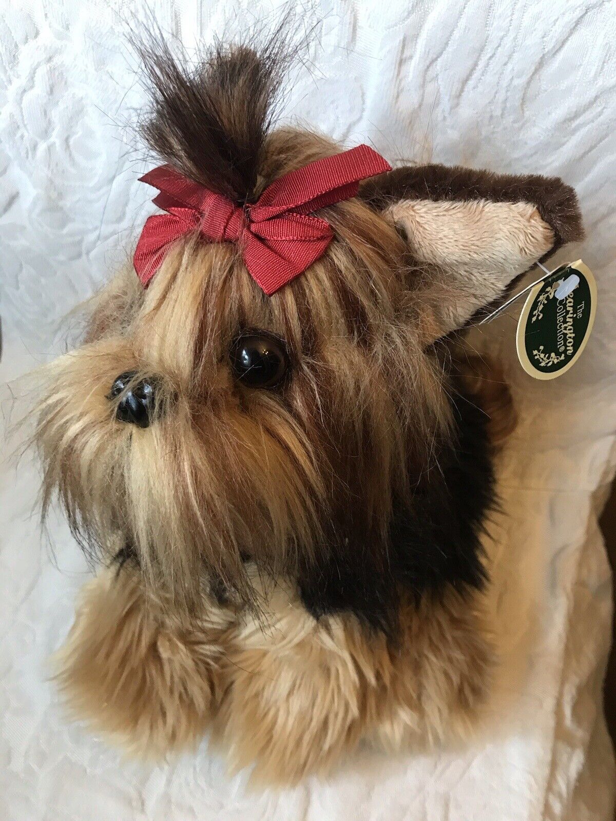 THE BEARINGTON COLLECTION CHEWIE YORKSHIRE TERRIER 11" PLUSH DOG REALISTIC.NWT.