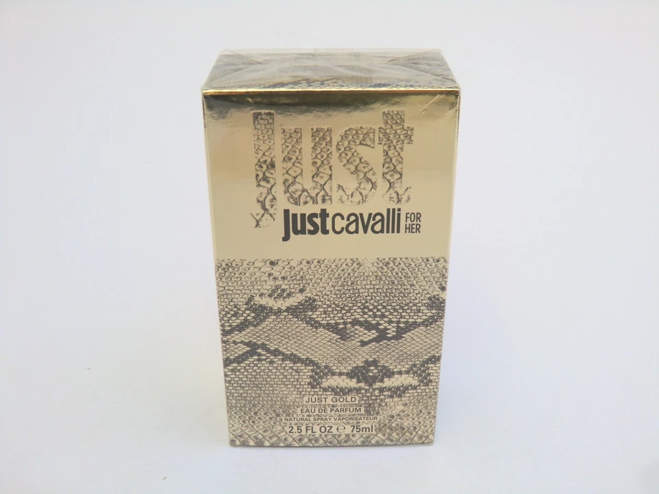 Roberto Cavalli Just GOLD For Her EDP Nat Spray 75ml -2.5 Oz BNIB Sealed OVP - Bild 3 von 4