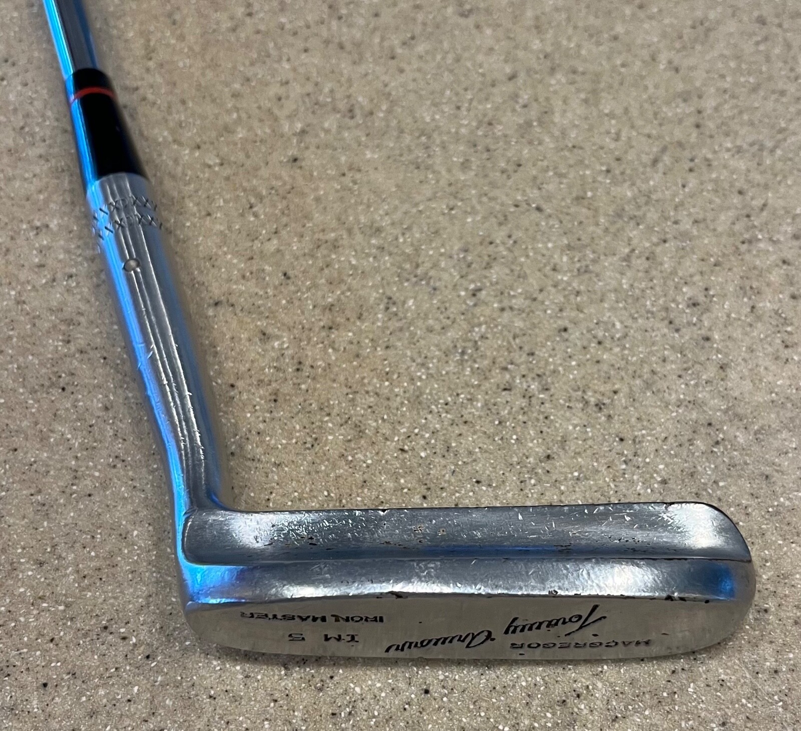 VINTAGE MACGREGOR TOMMY ARMOUR IRON MASTER IM 5 XXX PUTTER 35" LEATHER