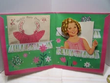 Vintage Shirley Temple Saalfield 18 1/2" Paper Doll Set
