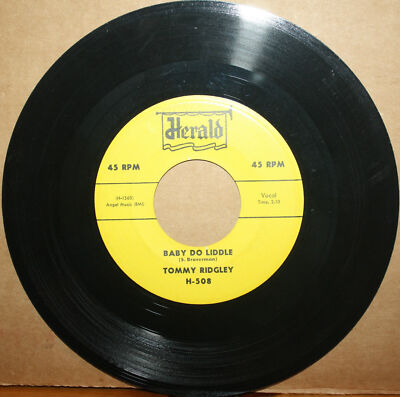 TOMMY RIDGLEY **Baby Do Liddle** JUST A MEMORY New Orleans R&B 45 on HERALD 508