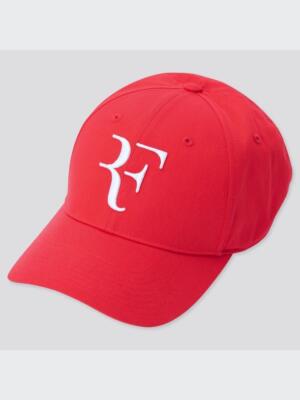Roger Federer RFロゴ キャップセットUNIQLO UNIQLO Roger Federer RF Cap Hat Red White 2023 Limited Edition One