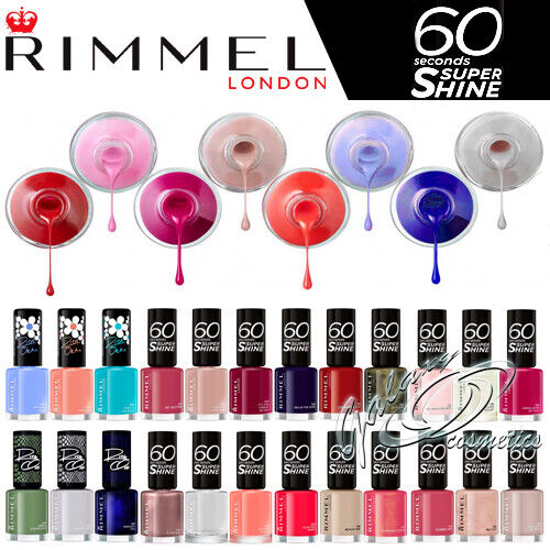 Rimmel 60 Seconds Super Shine Nail Polish 8ml - Picture 1 of 25