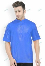 Mens Kurta Traditional Cotton Indian Men Designer Ethnic Kurta Party Wear Multi
