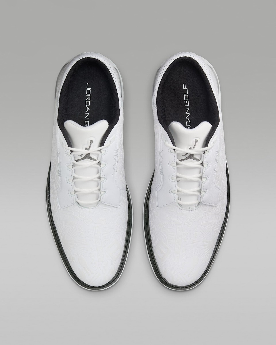Nike Jordan ADG 5 Golf Shoes Sneakers White/Black/Iron Gray FQ6642