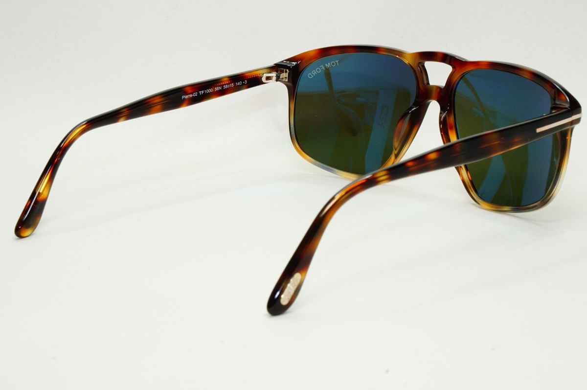 Tom Ford Sunglasses Pierre-02 Brown Tortoise Green Navigator 