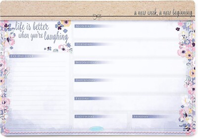 Wochenplaner Block - A4 Planer Notizblock - Schule Arbeit Zuhause - Me to You