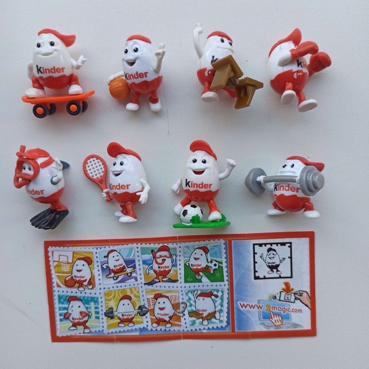Kinderino Sport 2, 2014, Kinder Surprise, Full set, FT146 - FT153