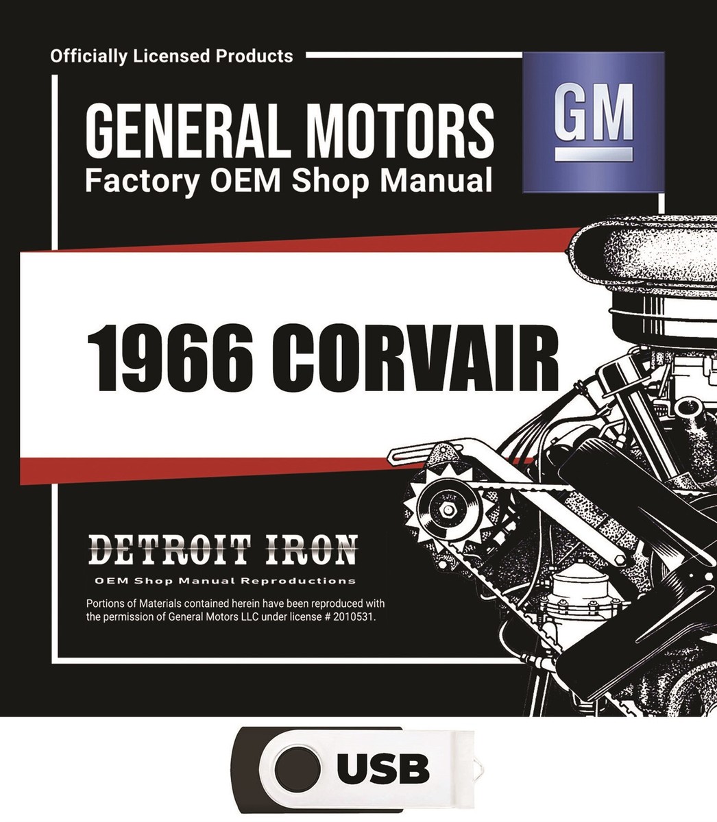 1966 Corvair Shop Manuals, Body Manual, Sales Data &amp; Parts Book on 