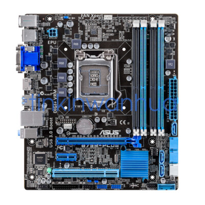 ASUSマザーボード B75M-PLUS For ASUS B75M-PLUS Intel B75 LGA 1155 DDR3 VGA+DVI+ Motherboard | eBay