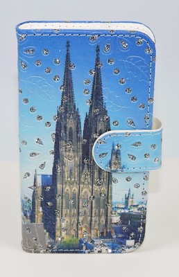 Samsung Galaxy J2 Prime Case Flip Etui Tasche Schutz Kölner Dom Köln Colonia
