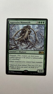 MTG Core set 2020 Aggressive Mammoth 337/280 Magic the Gathering