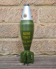 60mm M49A1 Mortar Shell Replica. WW2 3d printed plastic. M19
