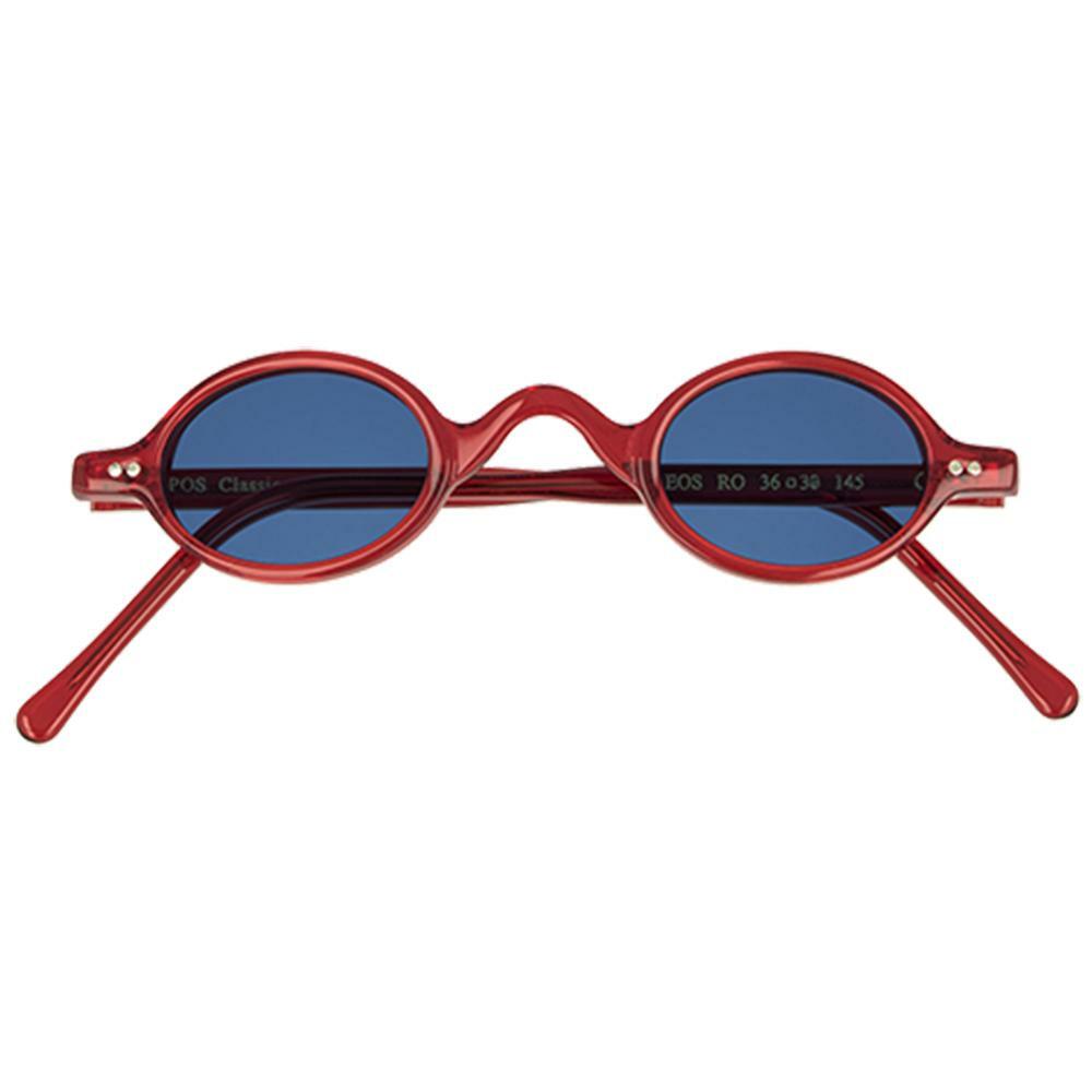 Handmade Italian Sunglasses Epos Eos RO Red 36 30 145 with Various Lenses-image
