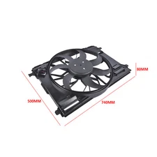 Radiator Cooling Fan Assembly for Mercedes CLA250 GLA250 GLB250 A220 2.0L L4 GAS