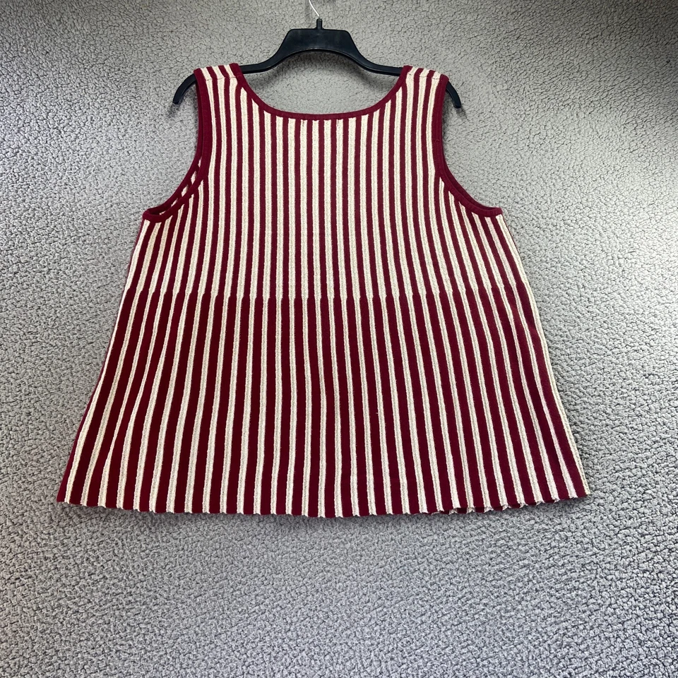 Jessica London Women's Multicolor Striped Sleeveless Gold Metallic Size 22/24 - Изображение 4 из 4