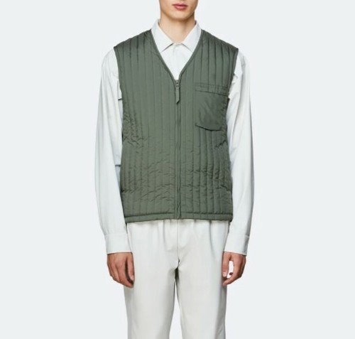 RAINS Unisex 1832 Liner Vest Olive 
