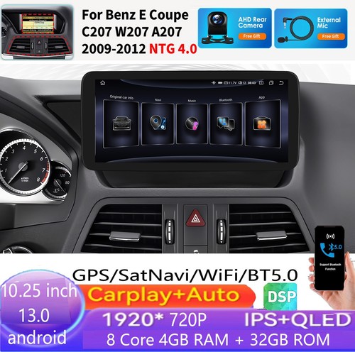 Autoradio Android 13 Mercedes Classe E W207 - Écran 10,25" IPS - 4Go/64Go - GPS DAB+ - Erisin