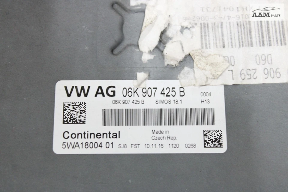 AUDI A3 QUATTRO 2016-2018 8V 2,0 L MOTOR ECM MÓDULO DE CONTROL INFORMÁTICO CEREBRO OEM Foto 4 de 4