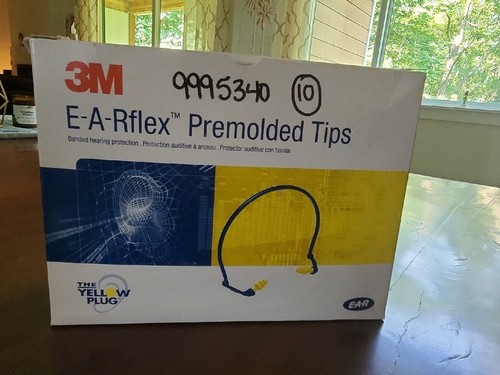 3M E-A-RFLEX vorgeformte Spitze Gehörschutz 24dB NRR 10 Stück, Neu