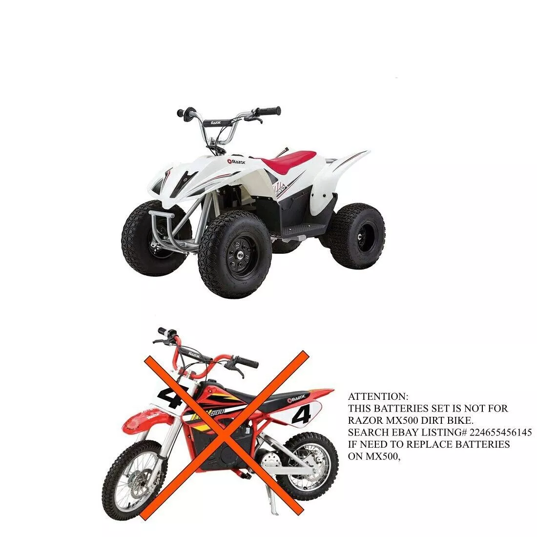 Razor 500 hotsell electric dirt bike