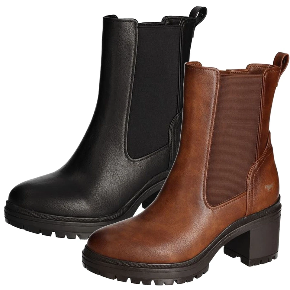 Mustang Bottines Chelsea À Talon Bloc Pour Femmes 1409-511 - Photo 1/1