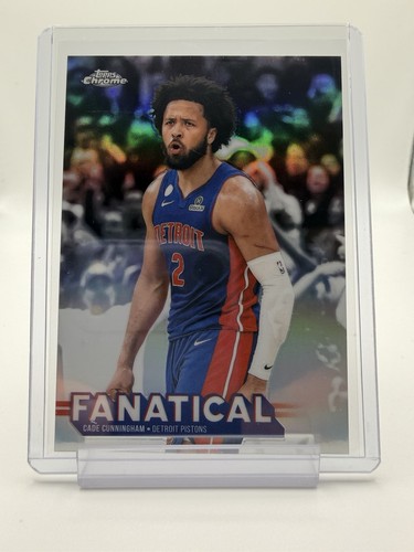 Cade Cunningham 2025/26 Topps Chrome Update #FAN-3 Fanatical SSP Case Hit