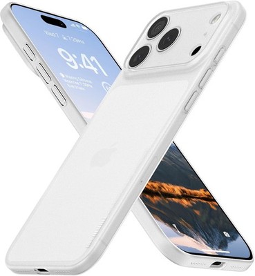 iPhone 17 Pro 6.3'' Ultra Thin Case 0.3mm Lightweight Matte Hard Cover with Camer